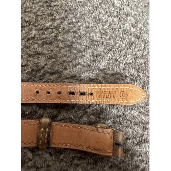 Vintage 1985 Hermes leather watch straps Brown 10 Cm By 1 Cm - Picture 4 of 6